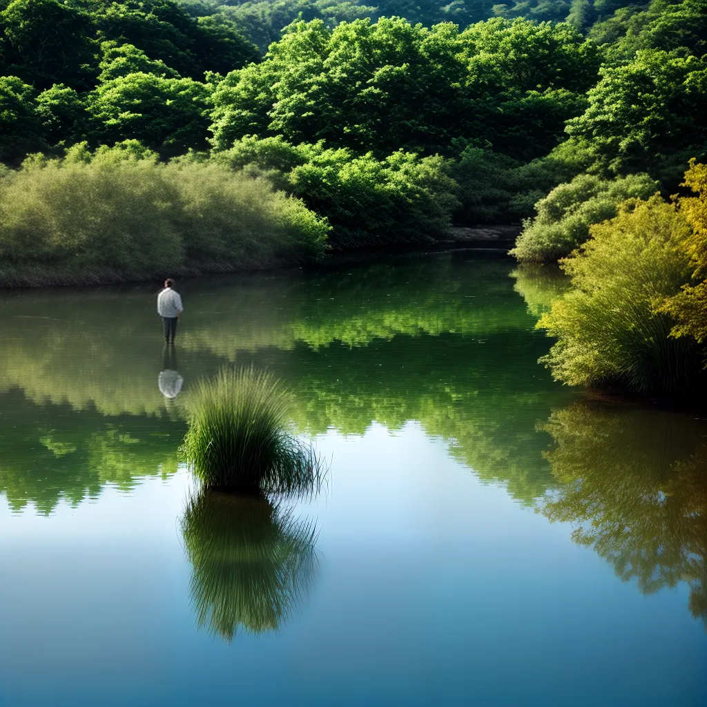 Cura Interior: Descubra O Que Significa Sonhar Com Água Cristalina 2 Fotos paz lago cristalino reflexao natureza