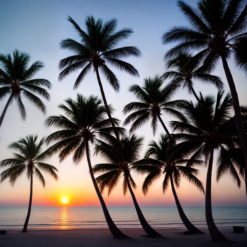 O Que Significa Sonhar com Praias? 4 Fotos paz praia palmeiras por do sol 1