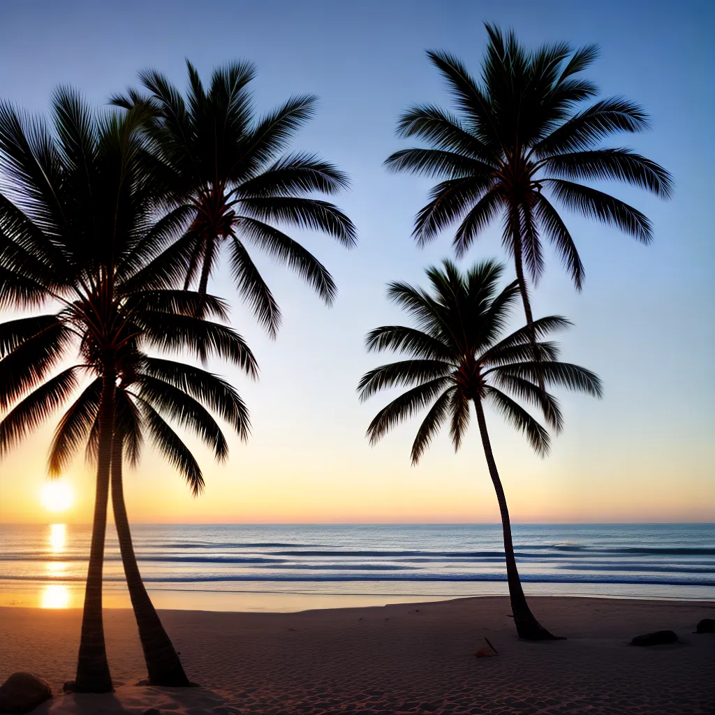 Descubra o Significado de Sonhar com Praias 4 Fotos paz praia por do sol palmeiras gaivotas
