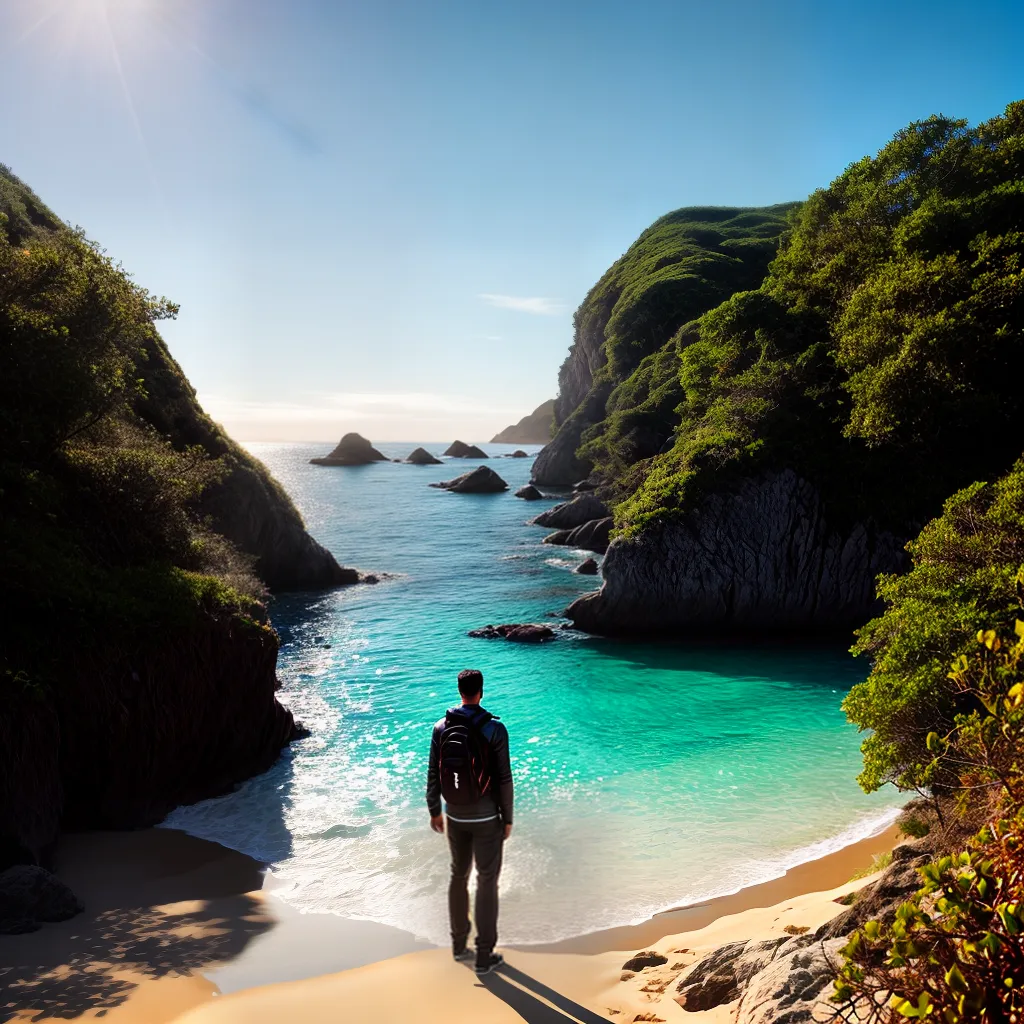 Qual o Significado de Sonhar com Praias Secretas? 3 Fotos paz praia solitaria agua cristalina