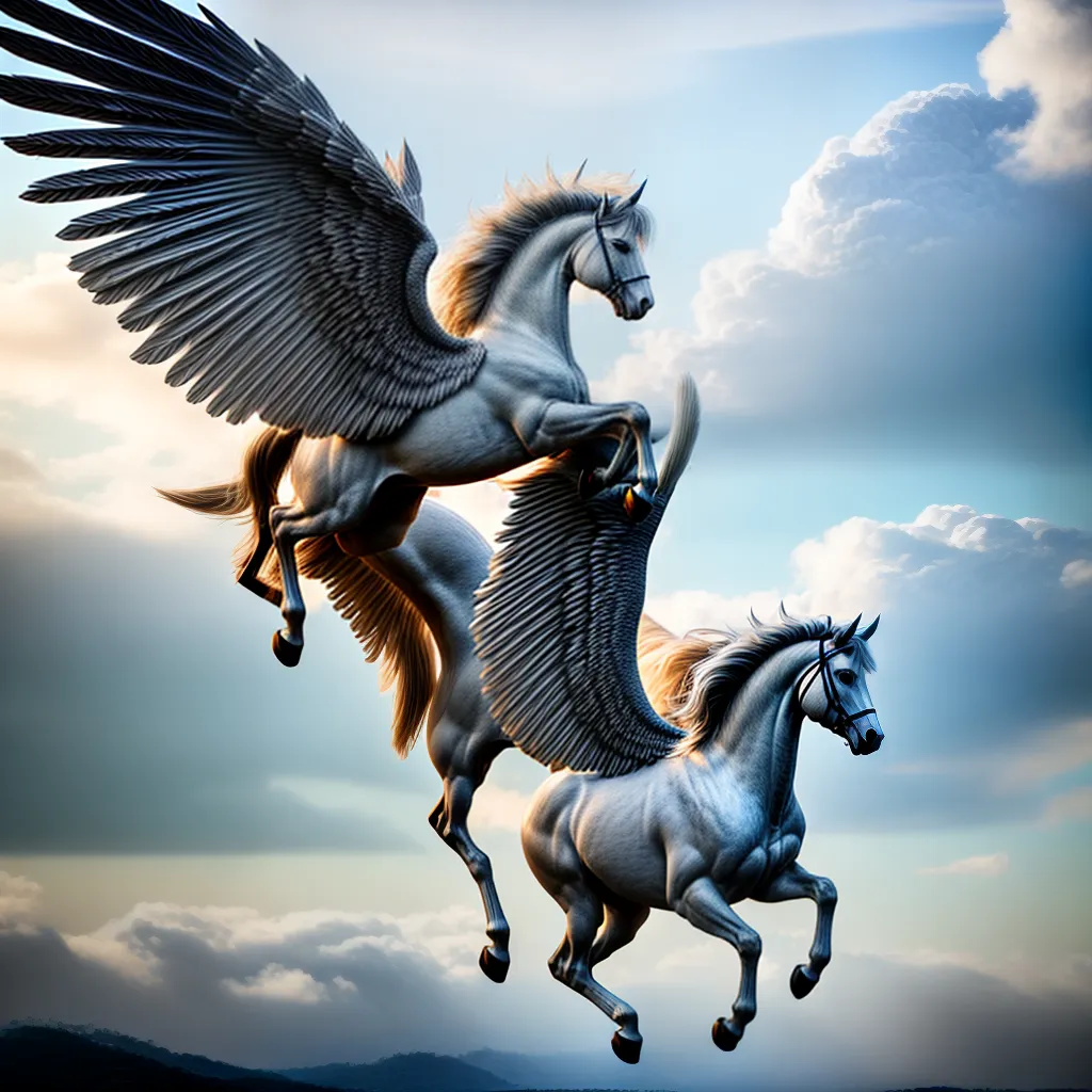 Fotos pegaso voo estrelas imaginacao