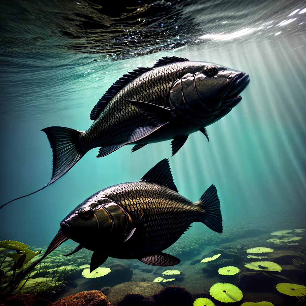 5. Peixe-gato Misterioso: Entenda o significado de sonhar com animais aquáticos. 2 Fotos peixe gato silhueta lagoa lirios