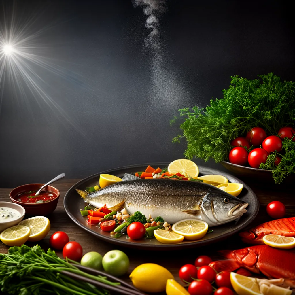 Descubra o Mistério por Trás de Sonhar com Peixe Cozido 2 Fotos peixe legumes especiarias sonho