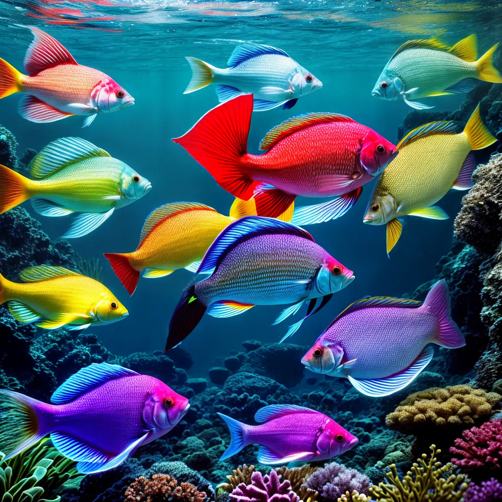 Sonhar com Peixinhos Coloridos: Qual o Significado Místico? 2 Fotos peixes coloridos nadando oceano