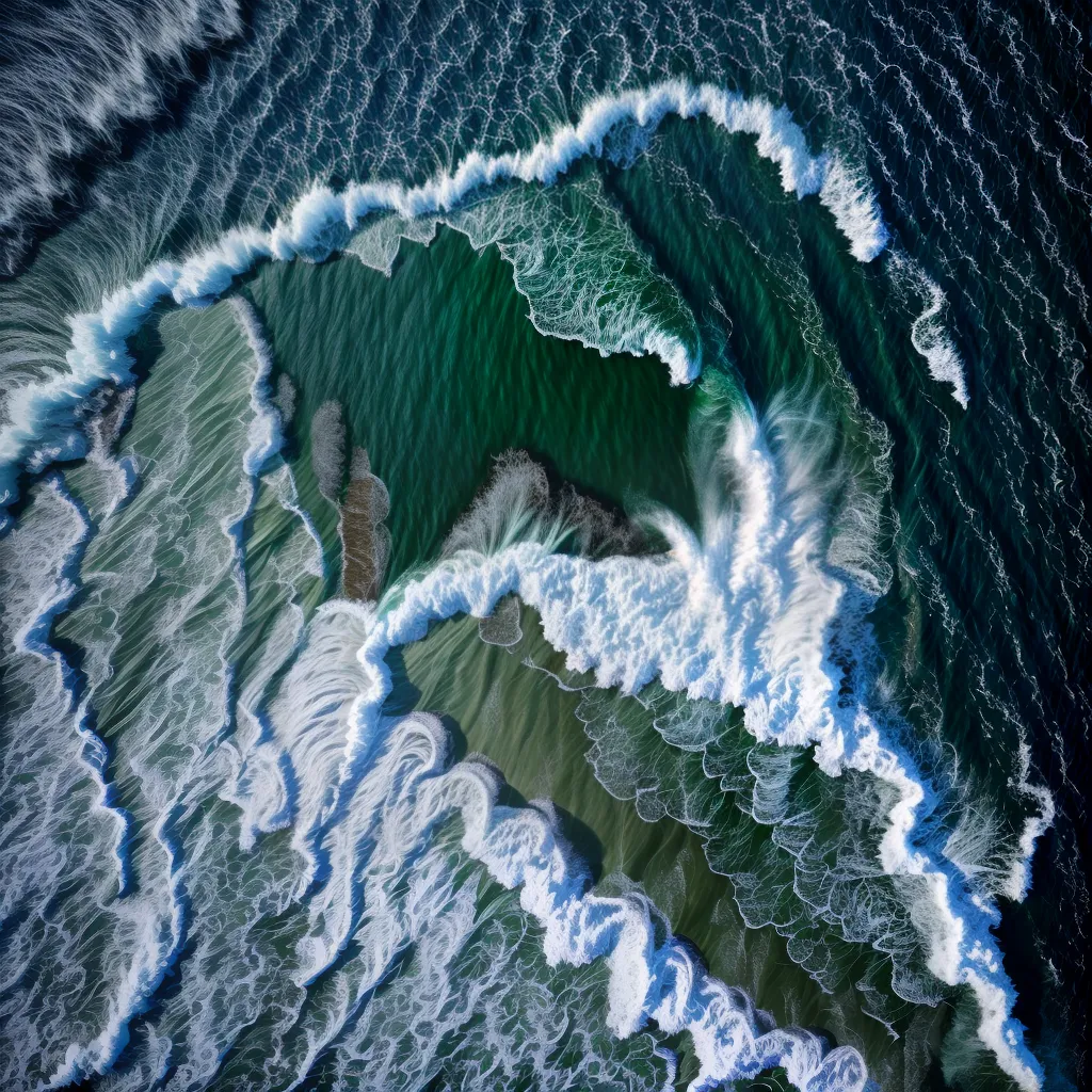 Fotos penhasco mar ondas fascinio