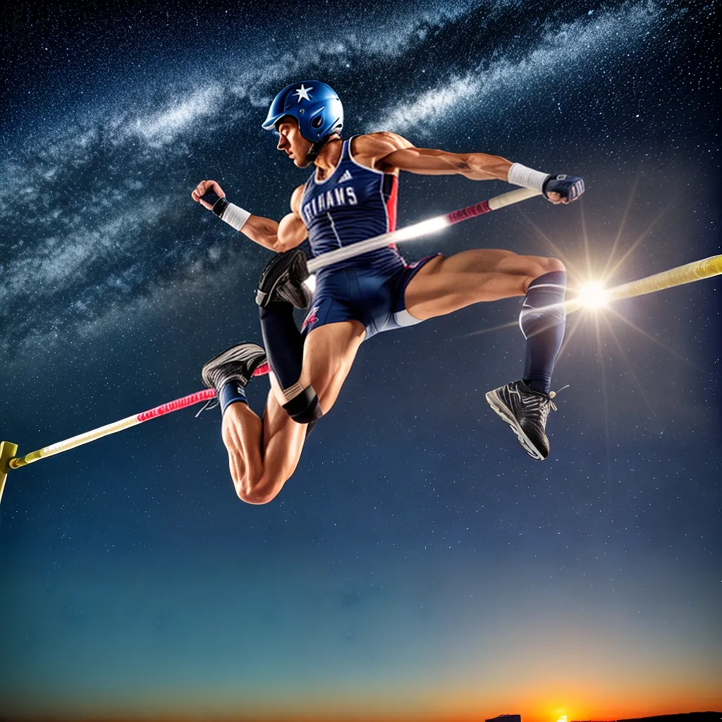 Pentatlo nos Sonhos: A Simbologia do Esporte 4 Fotos pentatlo salto estrelas equipamento