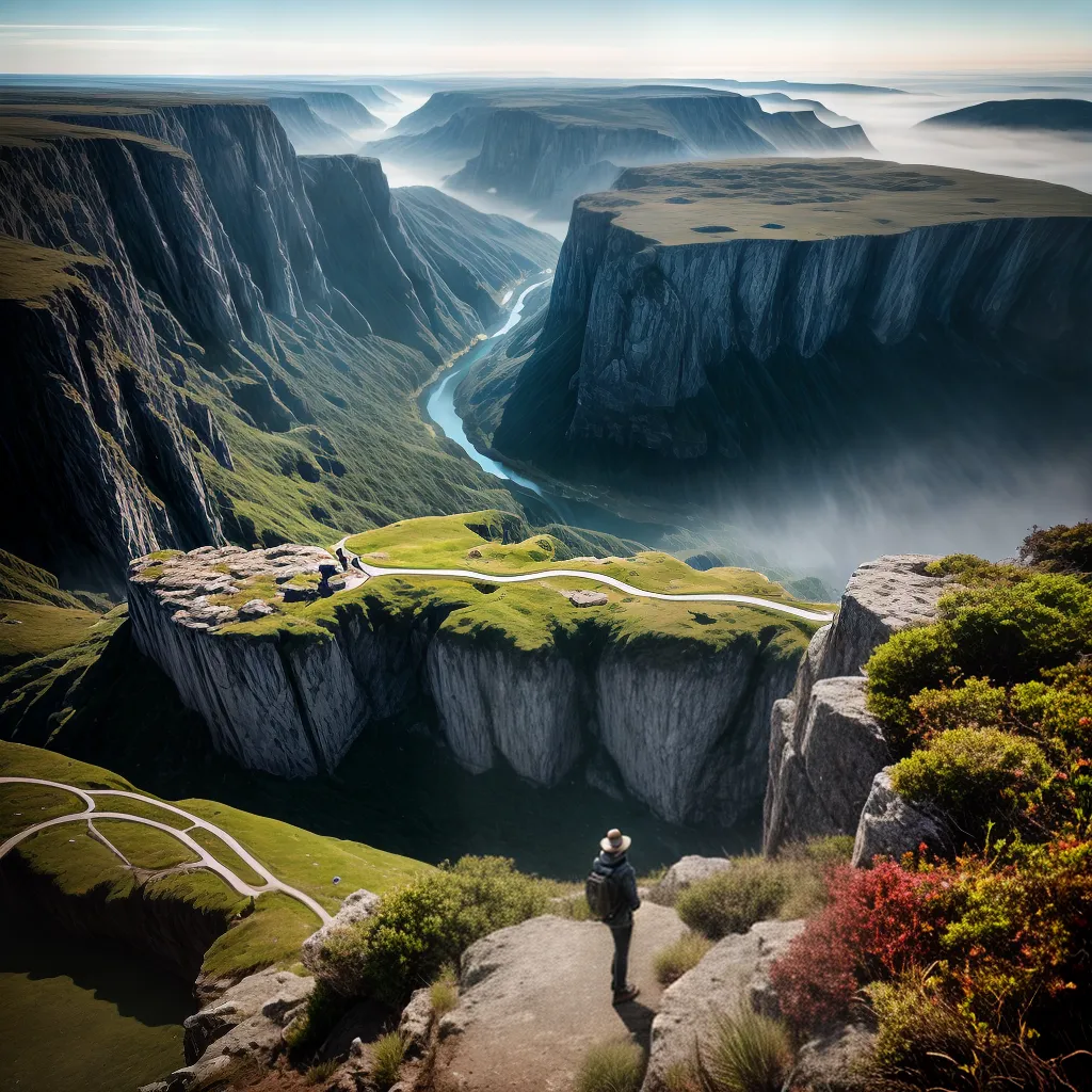 Fotos perfeccionista exausto magnifying paisagem