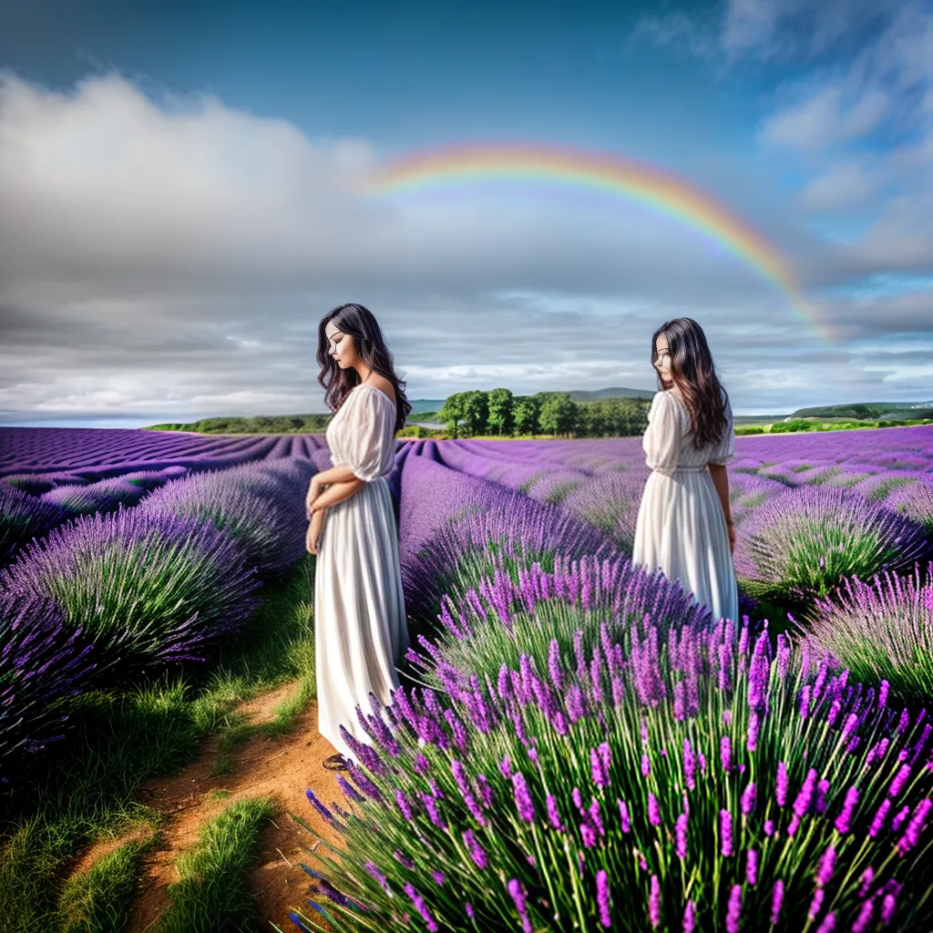 Fotos perfume lavanda arcoiris paz