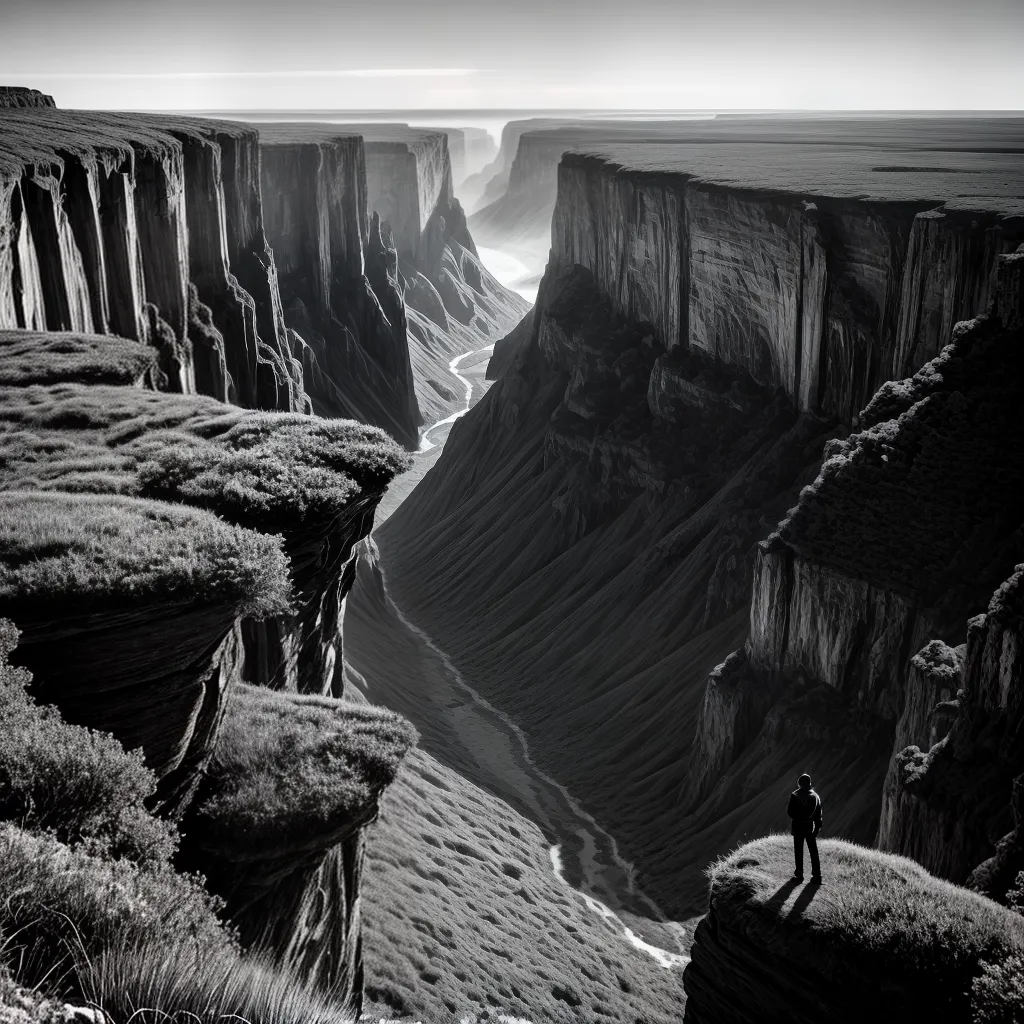Reflexão sobre o óbito: entenda o significado de sonhar com morte 6 Fotos pessoa abismo paisagem