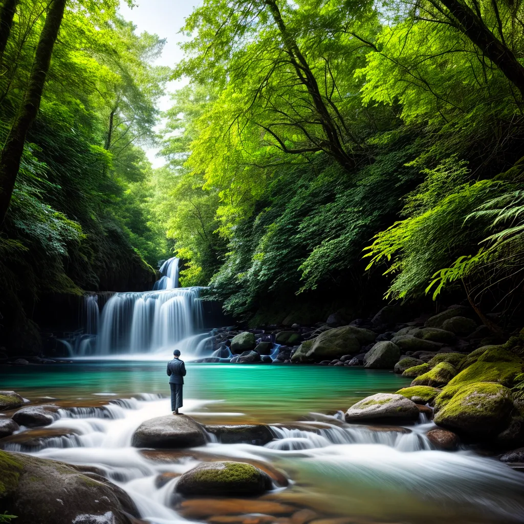 Desvendando os Significados dos Sonhos com Água com o tema Espiritualidade e Elementos Naturais. 6 Fotos pessoa agua verde sol espiritual