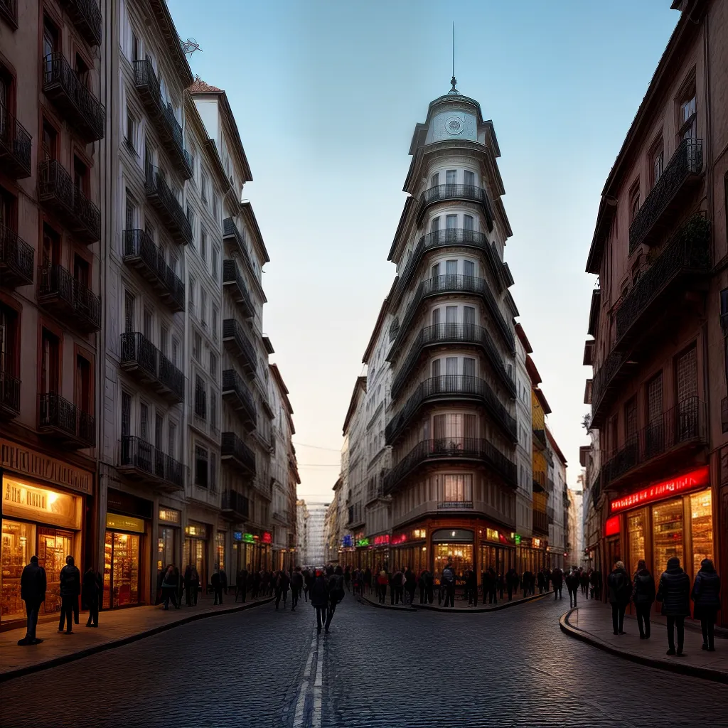 Descubra o Significado de A Pie de Calle: Uma Expressão Espanhola que Você Precisa Conhecer! 2 Fotos pessoa andando rua lojas sinal