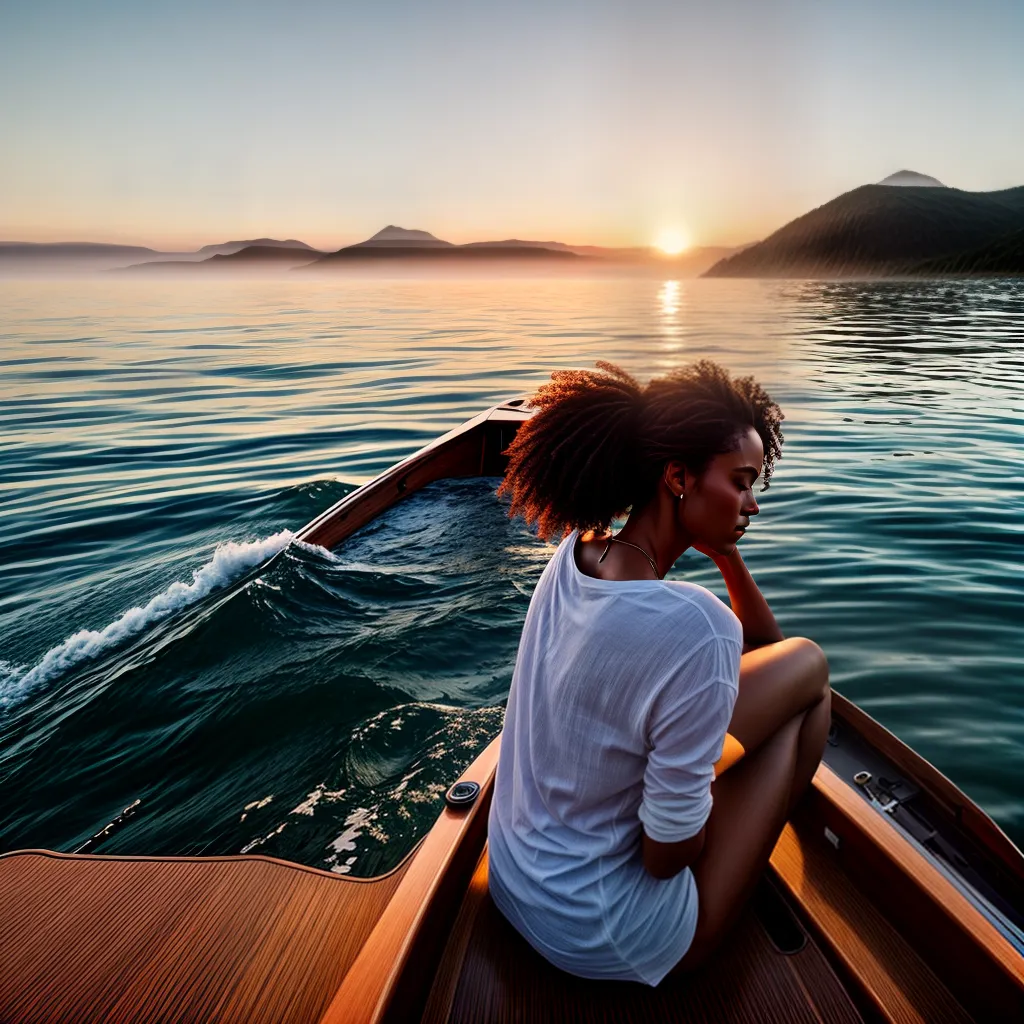 7. Descubra o significado dos sonhos durante seus passeios de barco. 4 Fotos pessoa barco mar reflexao paz
