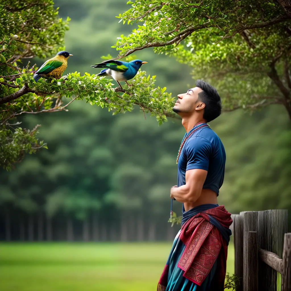 Descubra o Significado de Sonhar com Aves - Guia Completo 4 Fotos pessoa campo passaros coloridos voo
