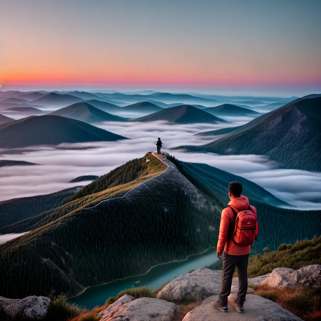 Descubra o Significado dos Sonhos de Viagem e Explore o Mundo dos Sonhos 6 Fotos pessoa cume paisagem por do sol