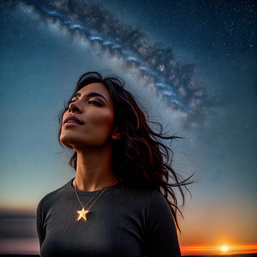 Título 9: Significado de Sonhar com Estrela 2 Fotos pessoa deitada campo estrela brilhante