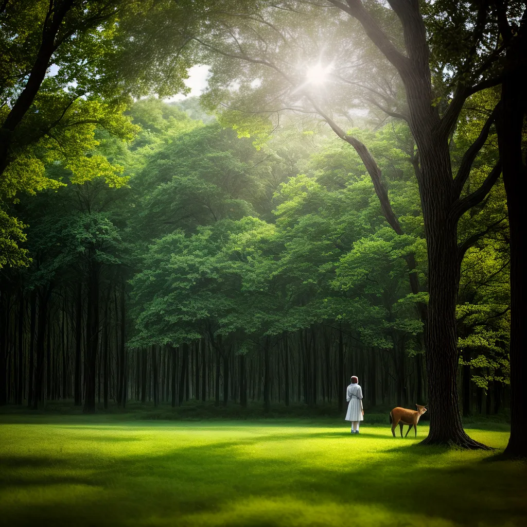 Sonhar com animais na natureza: Descubra o que isso pode significar. 5 Fotos pessoa floresta animais harmonia