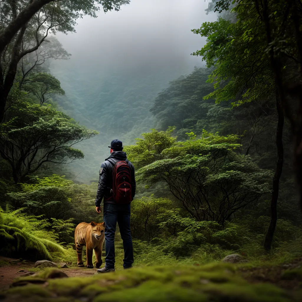 Fotos pessoa floresta leao tigre urso coragem