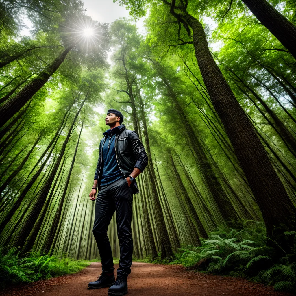 Conexão com a natureza: Significados de sonhar com árvore 2 Fotos pessoa floresta verde abraco arvore