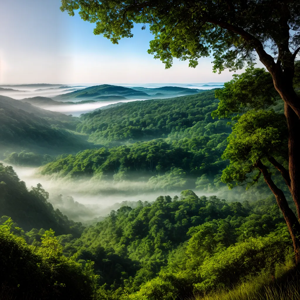 Conexão com a natureza: Significados de sonhar com árvore 5 Fotos pessoa floresta verde ceu paz 4