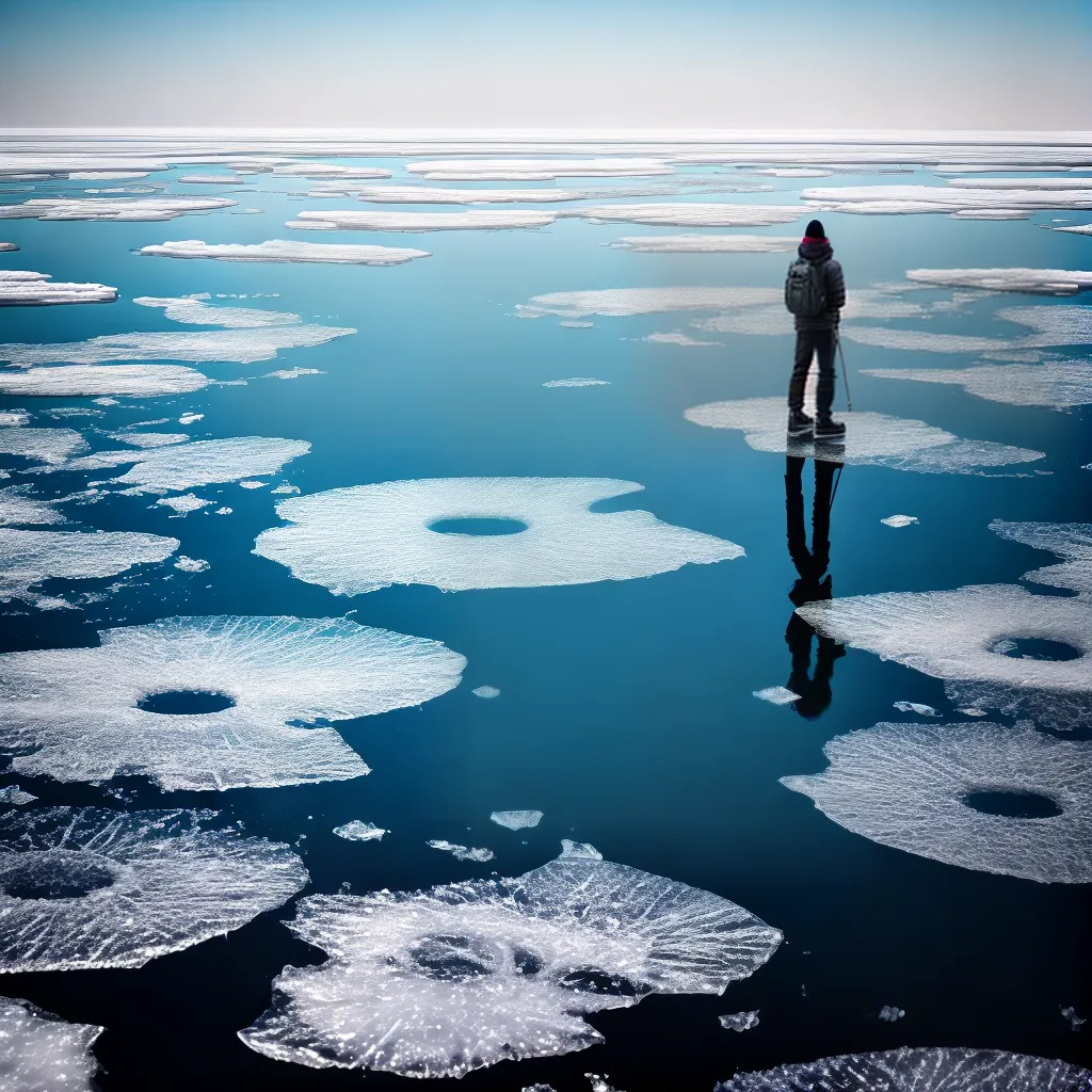 Entenda o Significado de Sonhar com Gelo e suas Diferentes Interpretações. 5 Fotos pessoa lago congelado serenidade