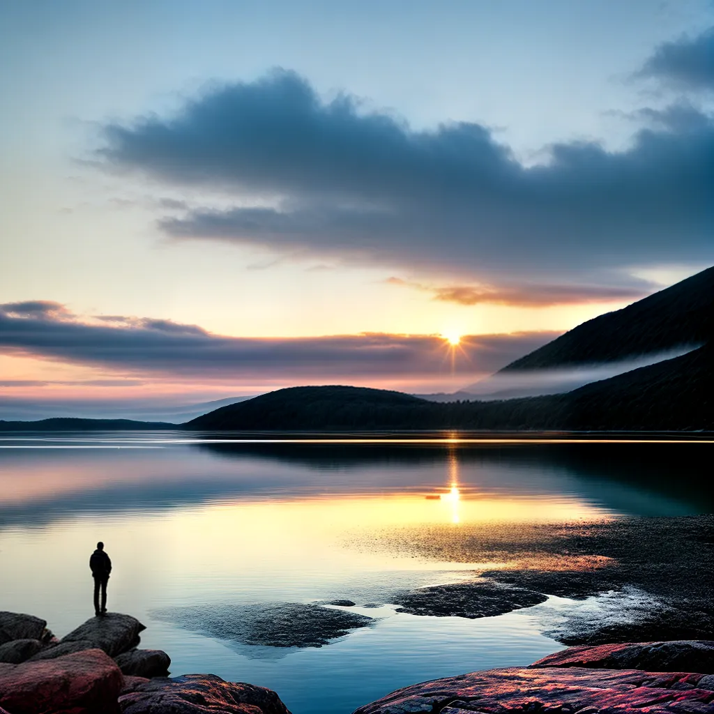 Sonhar com Água: Qual o Significado? 3 Fotos pessoa lago cristalino reflexao sol