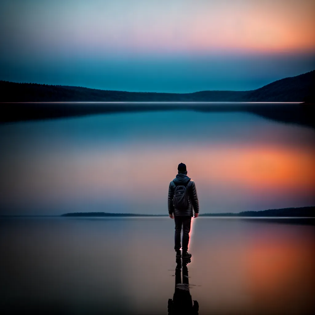 3. À prova d'água, mas não imune a interpretações: o que significa sonhar com água 3 Fotos pessoa lago lua reflexo sereno