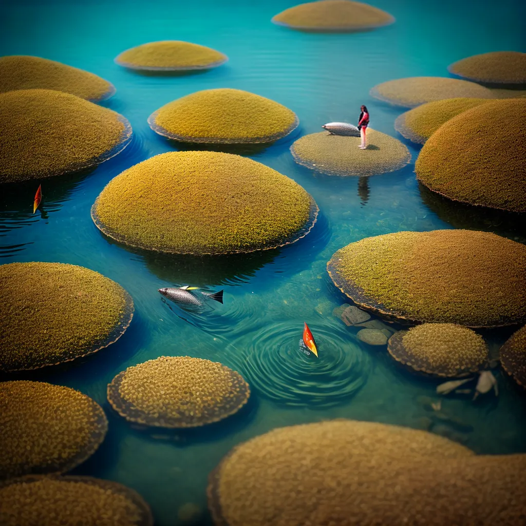 Fotos pessoa lago peixes sonhos 1