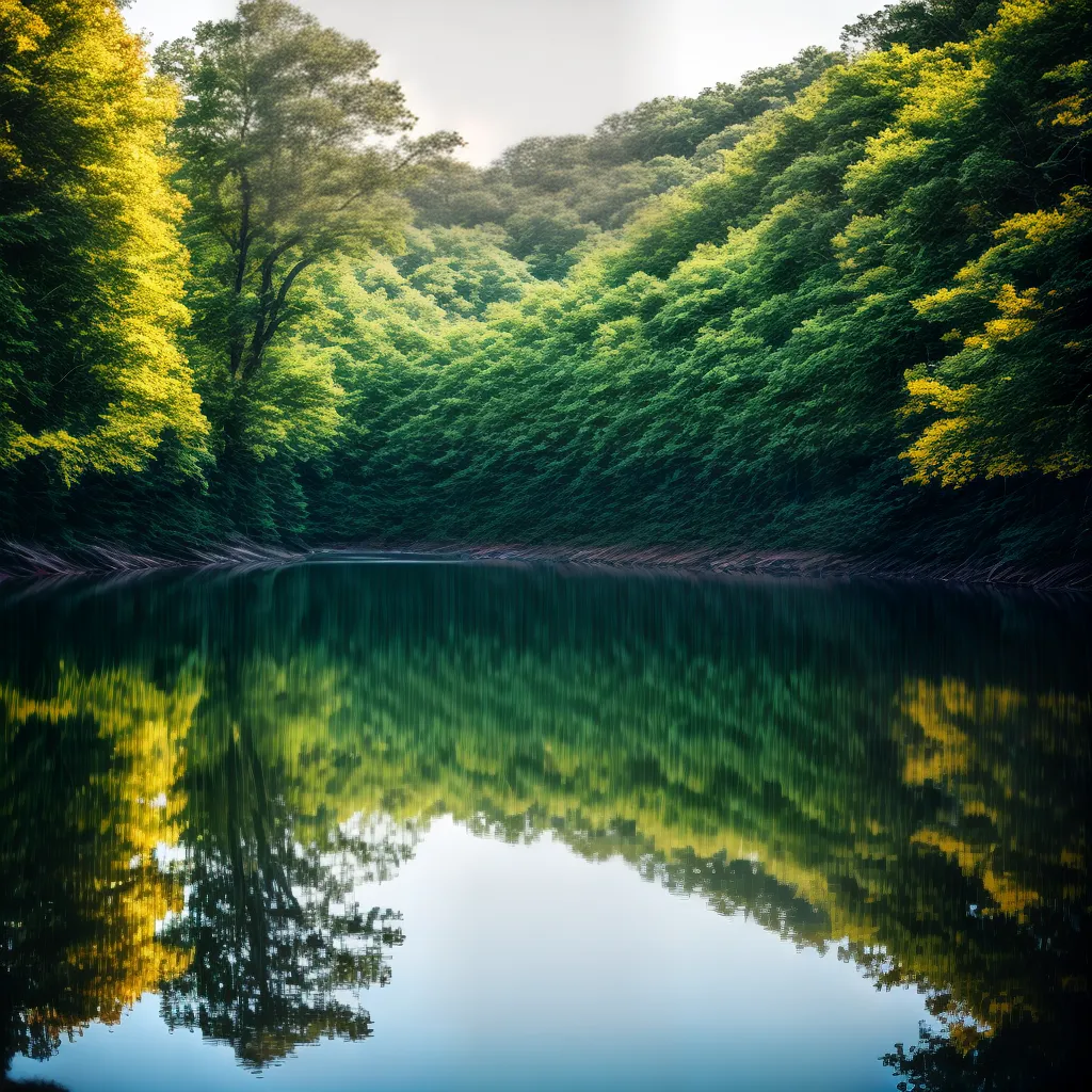 Fotos pessoa lago reflexao calmante introspeccao