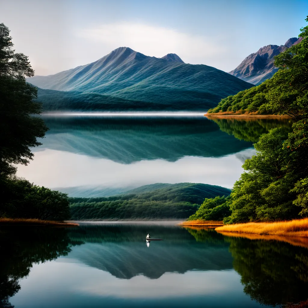 Fotos pessoa lago reflexao natureza paz 3