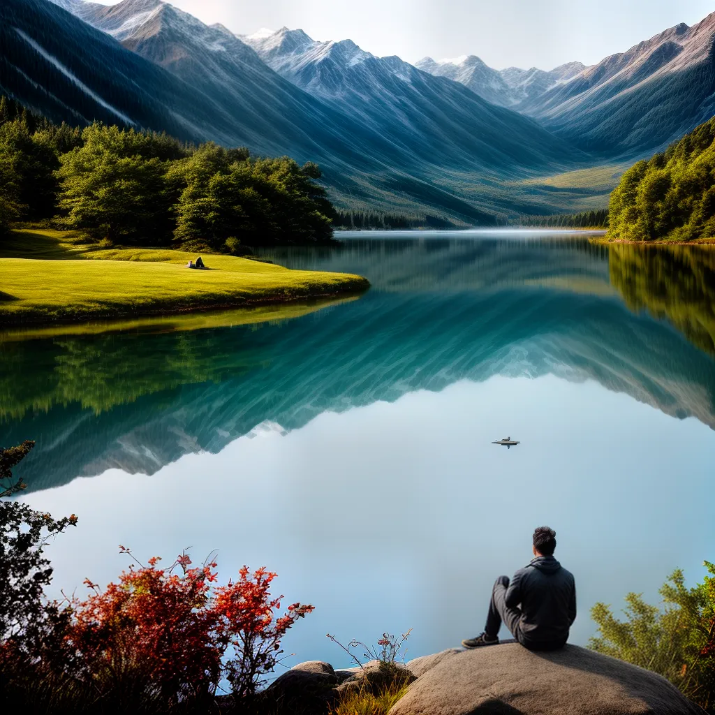 : Sonhar com Água: Qual o Significado e Interpretação? 5 Fotos pessoa lago reflexao natureza paz 9