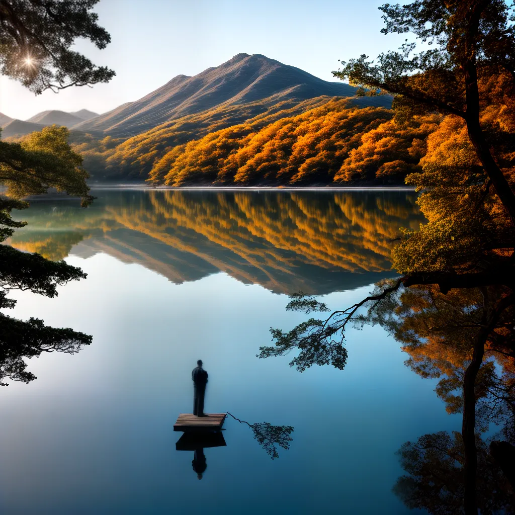 Significado de Sonhar com Água: Descubra as Diversas Mensagens que esse Elemento pode Trazer para suas Emoções e Vida Pessoal 4 Fotos pessoa lagoa reflexao serenidade 1