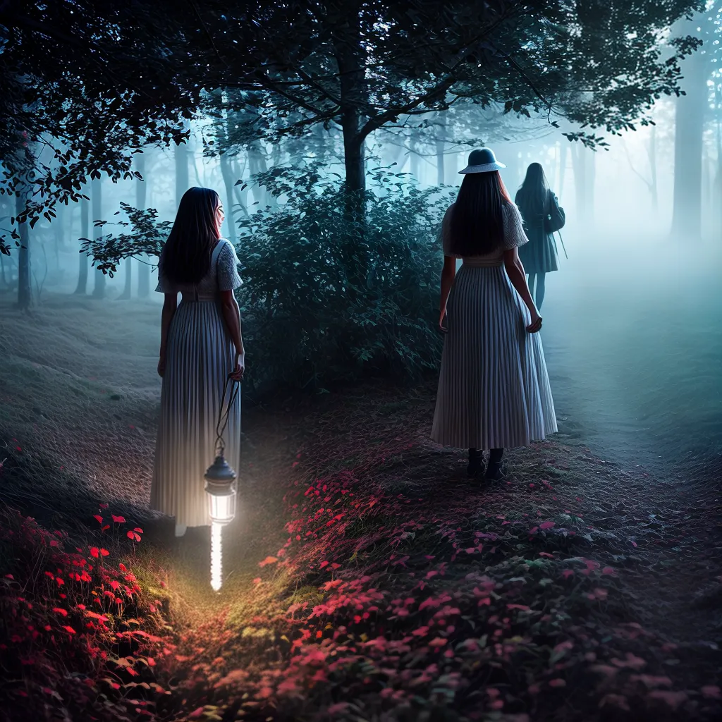 Título do blog: Luz misteriosa: o significado dos sonhos com lanterna e laço 3 Fotos pessoa lanterna floresta misteriosa laco