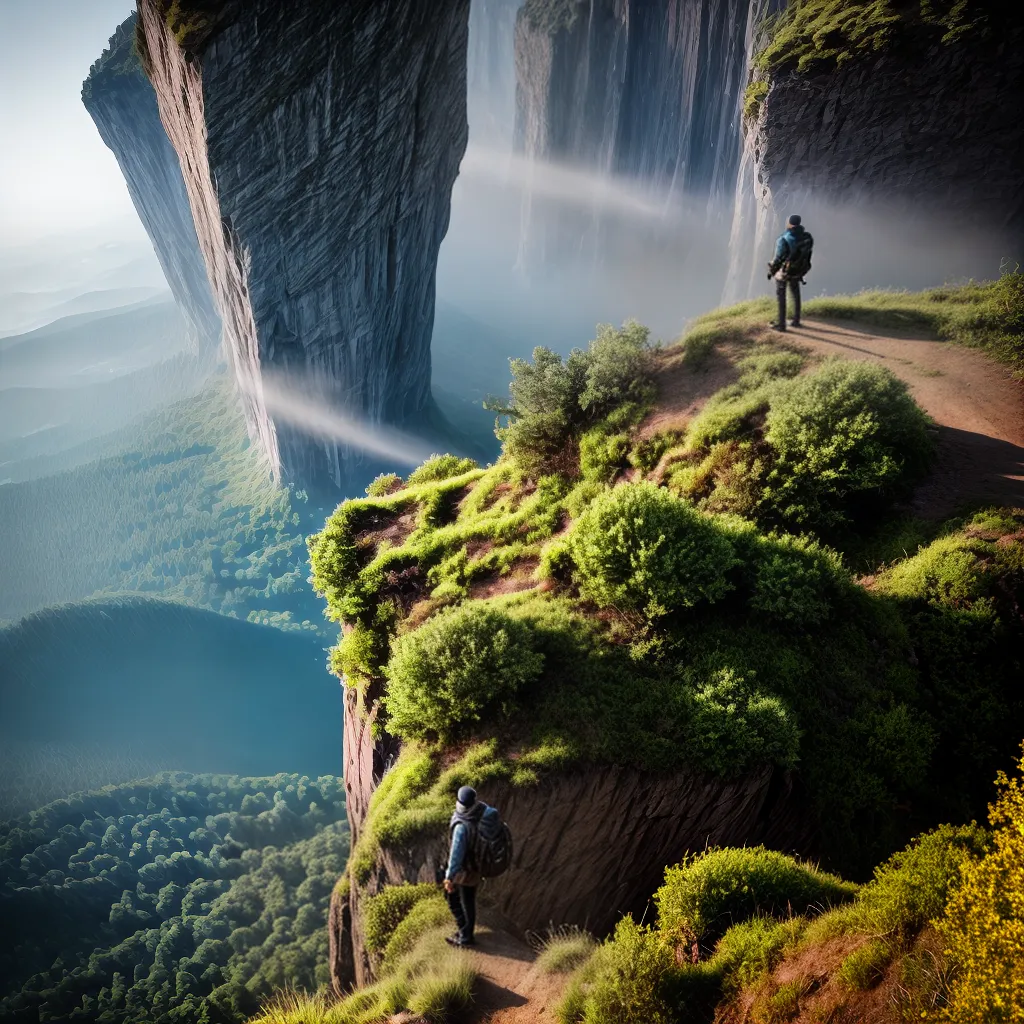 Fotos pessoa perspectiva natureza cliff