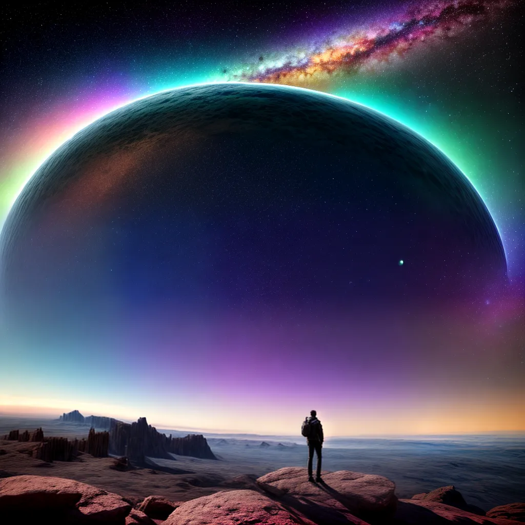 Fotos pessoa planeta universo sonho
