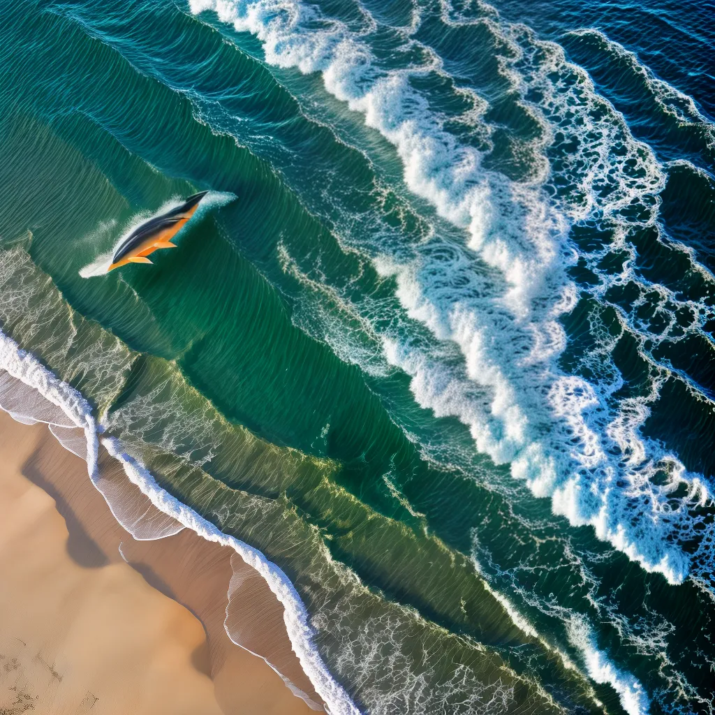 O melhor título é: O que significa sonhar com um Golfinho Brincalhão? 2 Fotos pessoa praia golfinhos por do sol