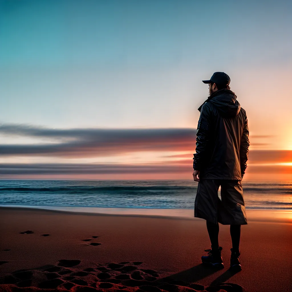 Mergulhando na Imaginação: O Significado de Sonhar com o Horizonte 6 Fotos pessoa praia por do sol horizonte 1