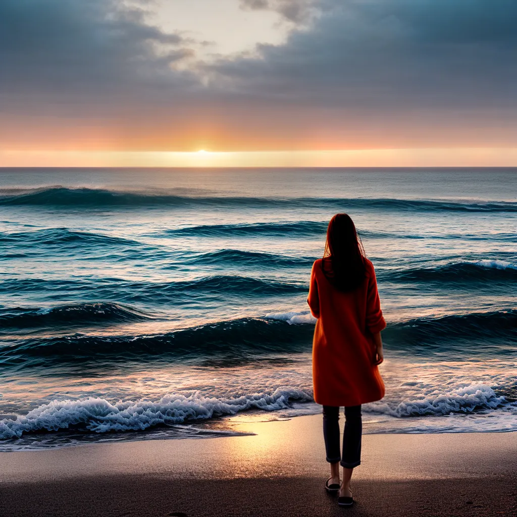 Costa Onírica: Entenda o que Significa Sonhar com o Mar 2 Fotos pessoa praia por do sol onda 2