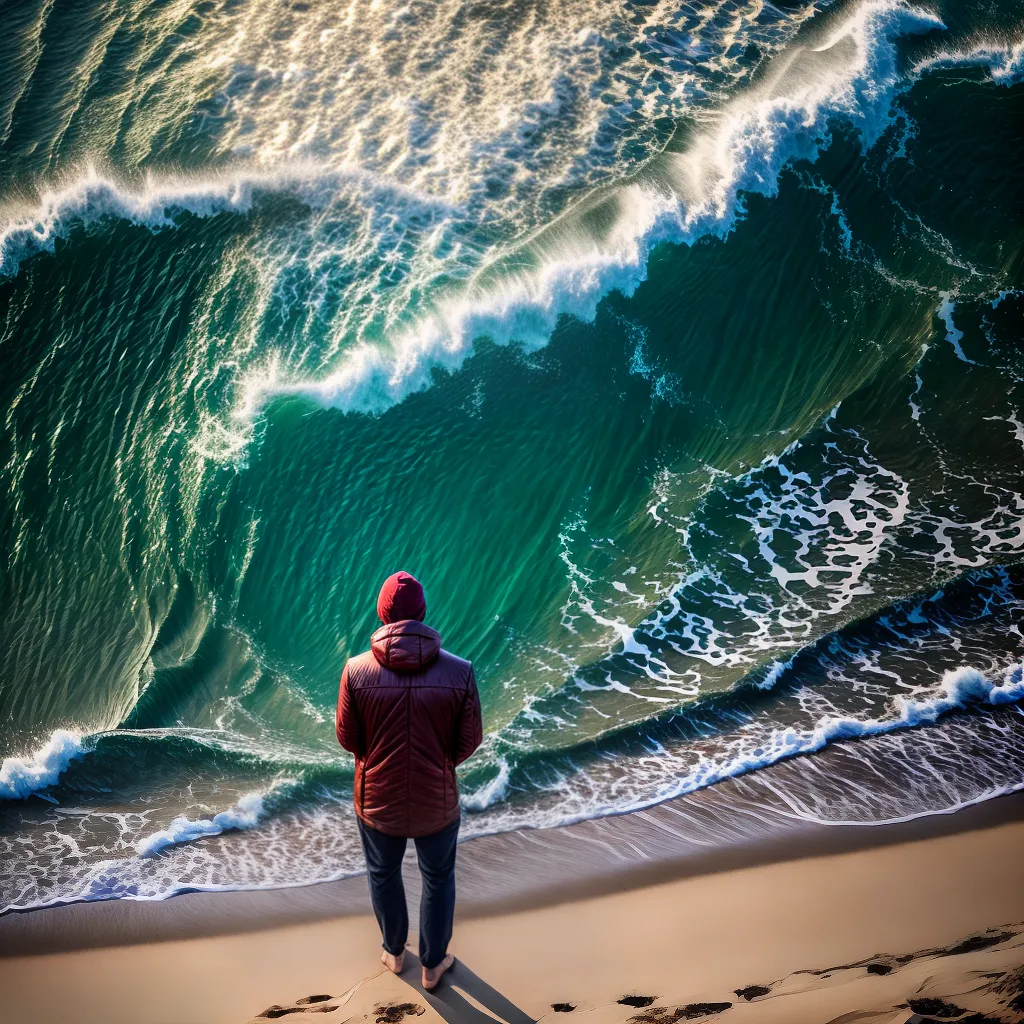 Título do Blog: Desvendando os Sonhos: O Que Significa Sonhar com o Mar 3 Fotos pessoa praia por do sol reflexao 4