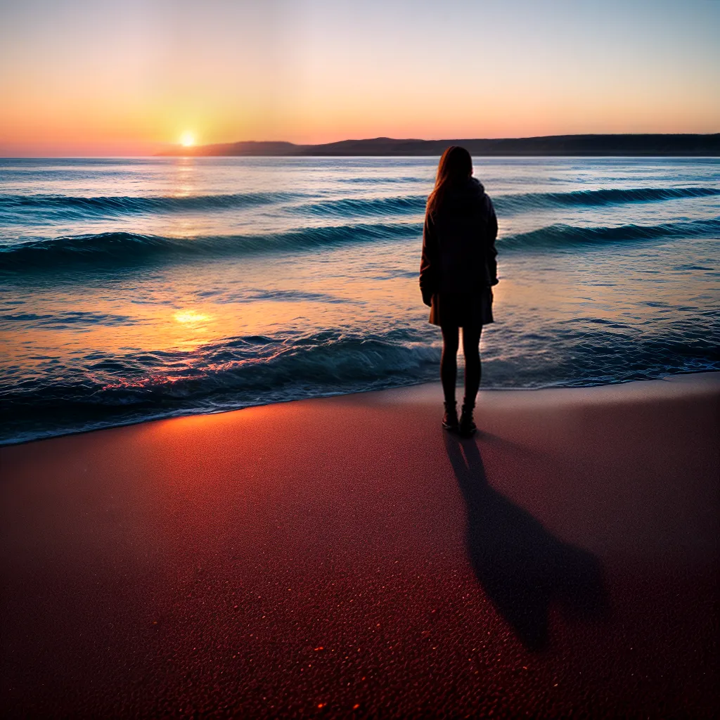 Separação Emocional: Descubra o Significado de Sonhar com Término de Relacionamento (Tema: Relacionamentos) 4 Fotos pessoa praia por do sol separacao