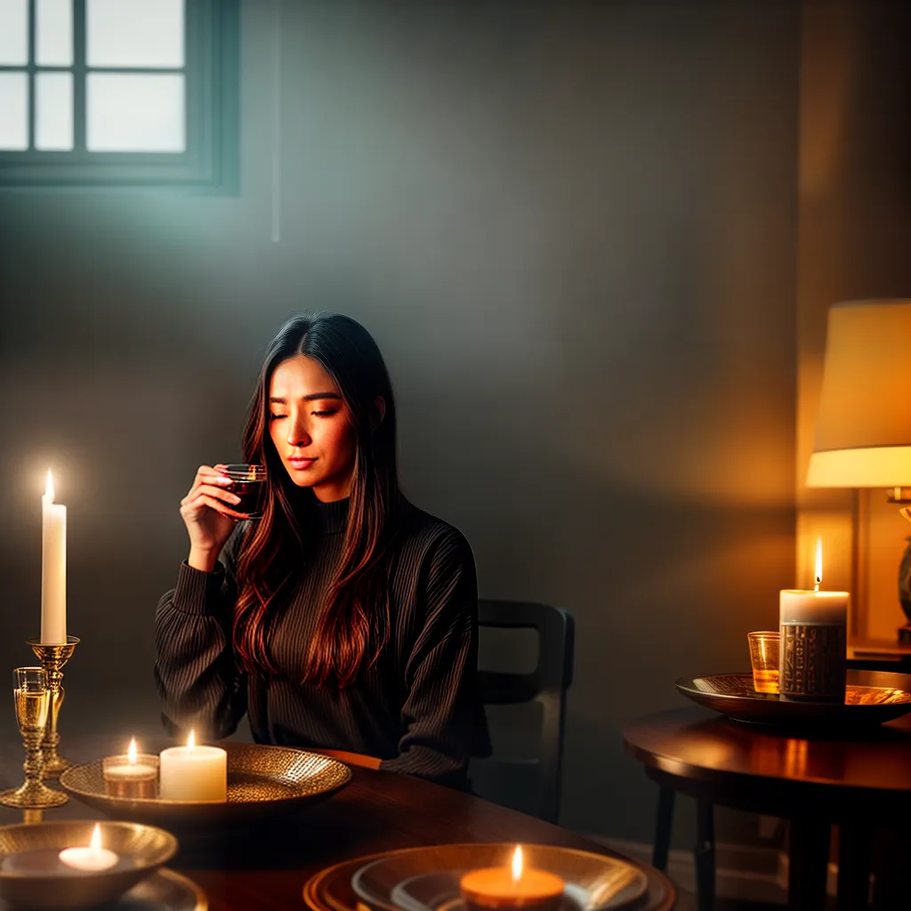 Coletores de Velas: Qual o significado de sonhar com velas ou castiçais? 2 Fotos pessoa sala velas pensativa
