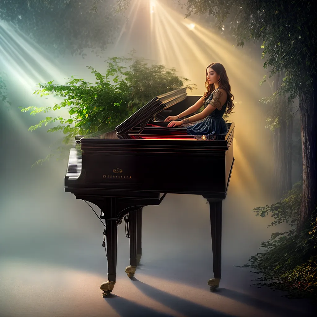 Fotos piano sonho luz notas historia