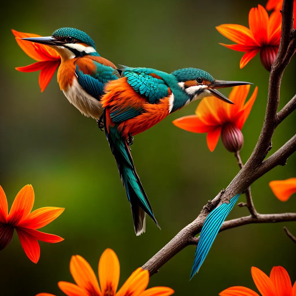 Pássaro martim-pescador, planta montbretia e sonhos: símbolos de abundância e boa sorte 6 Fotos pica pau rio flores verde prosperidade