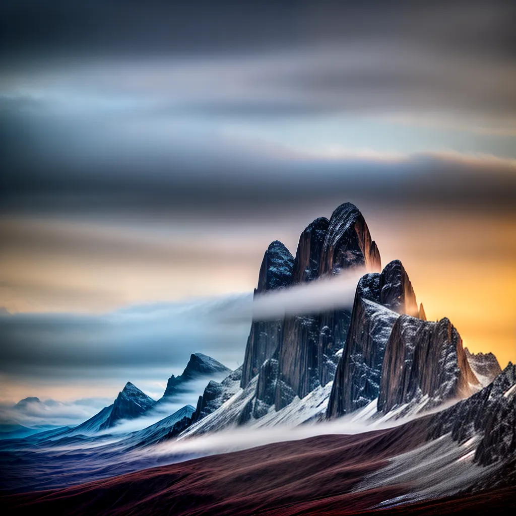 Descobrindo o Significado de Sonhar com Montanhas Agudas 2 Fotos pico nevoeiro misterio sonhos