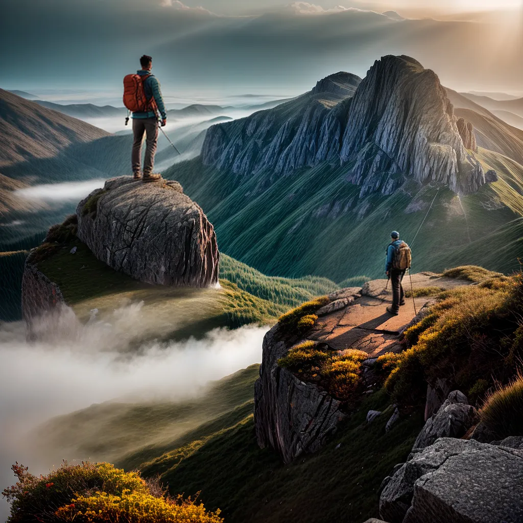 Decifrando os Sonhos de Aventuras em Paisagens Incríveis 6 Fotos pico por do sol aventura vista