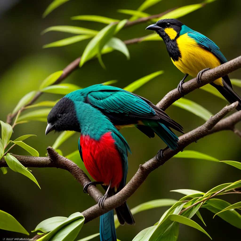 Fotos pintassilgo brasileiro folhagem verde
