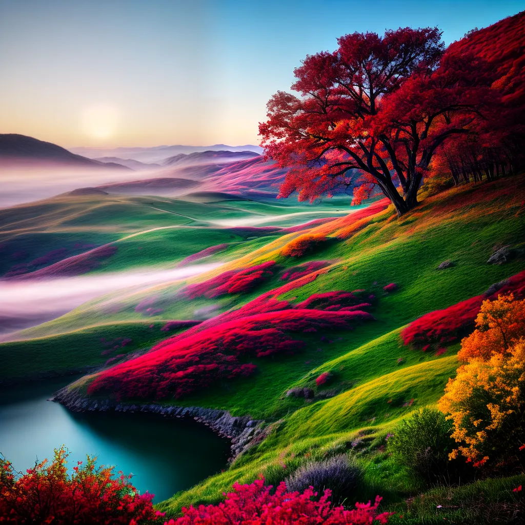 Descubra o Significado de Sonhar com Cores na Arte 6 Fotos pintura paisagem colorida sonhos