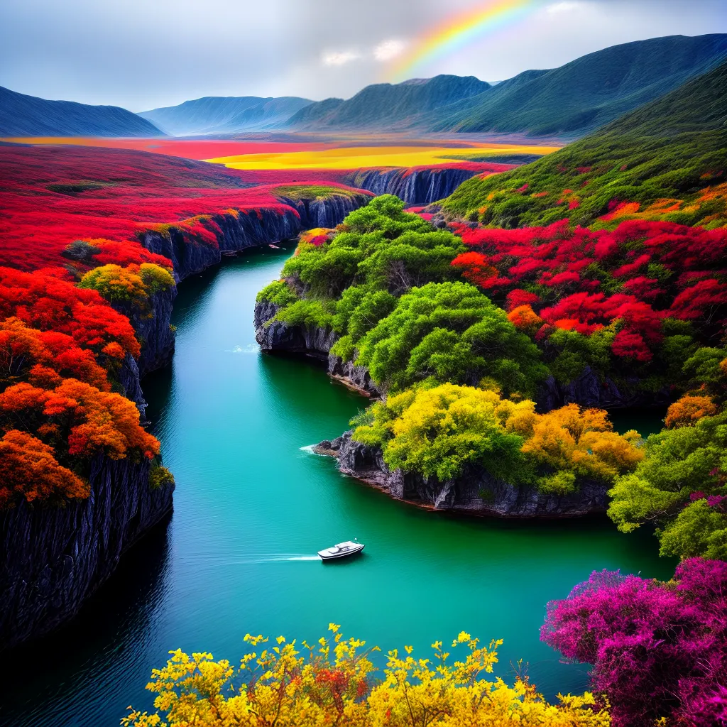 Descubra o Significado de Sonhar com Cores na Arte 3 Fotos pintura paisagem sonho arcoiris cores