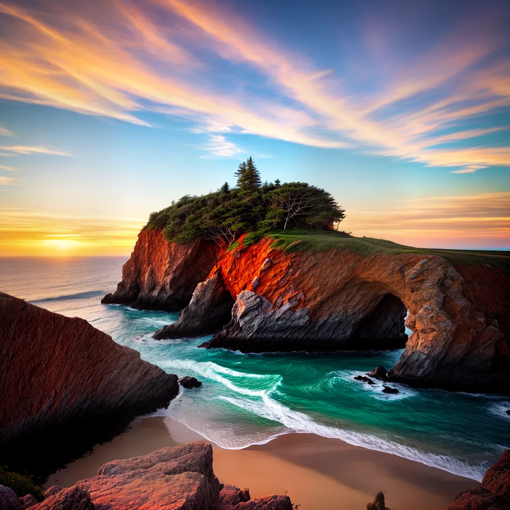 Fotos pintura por do sol praia secreta
