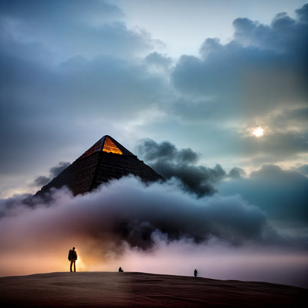 Desvendando o significado dos sonhos: pirâmides, preconceito e pneumotórax 4 Fotos piramide fumaca maos bolha