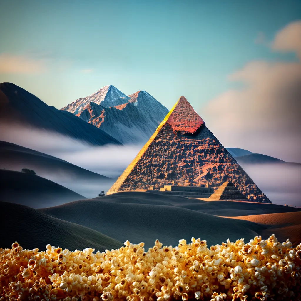 Qual o Significado de Sonhar com Pirâmide e Pipoca? 3 Fotos piramide pipoca equilibrio